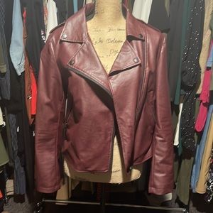 Faux leather jacket